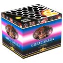 Copacabana, 36 Schuss, NEM: 412g, Kaliber: 26mm, Brenndauer ca. 30 Sekunden